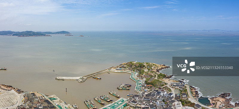 航拍嵊泗黄龙港图片素材