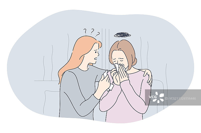 悲伤心理抑郁坏消息概念图片素材