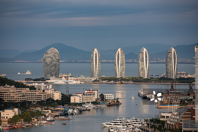 凤凰岛空中飞行观光 三亚图片素材