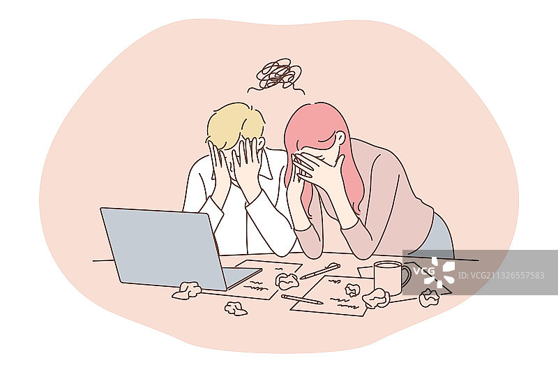 工作压力过大概念图片素材