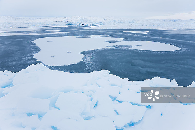 塔西拉角峡湾冰川，格陵兰岛图片素材