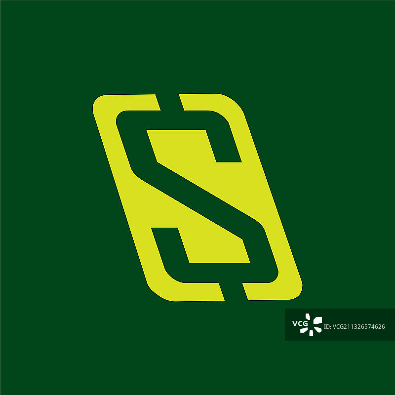 字母S黄金美元标志图片素材