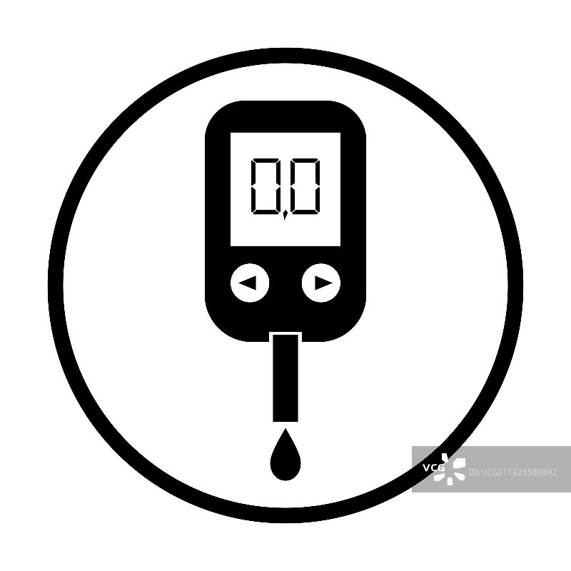 血糖仪监测仪血糖图标图片素材