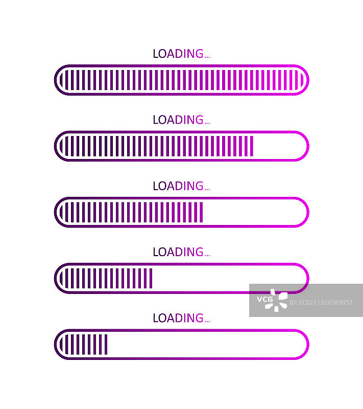 进度加载条图标状态下载图片素材
