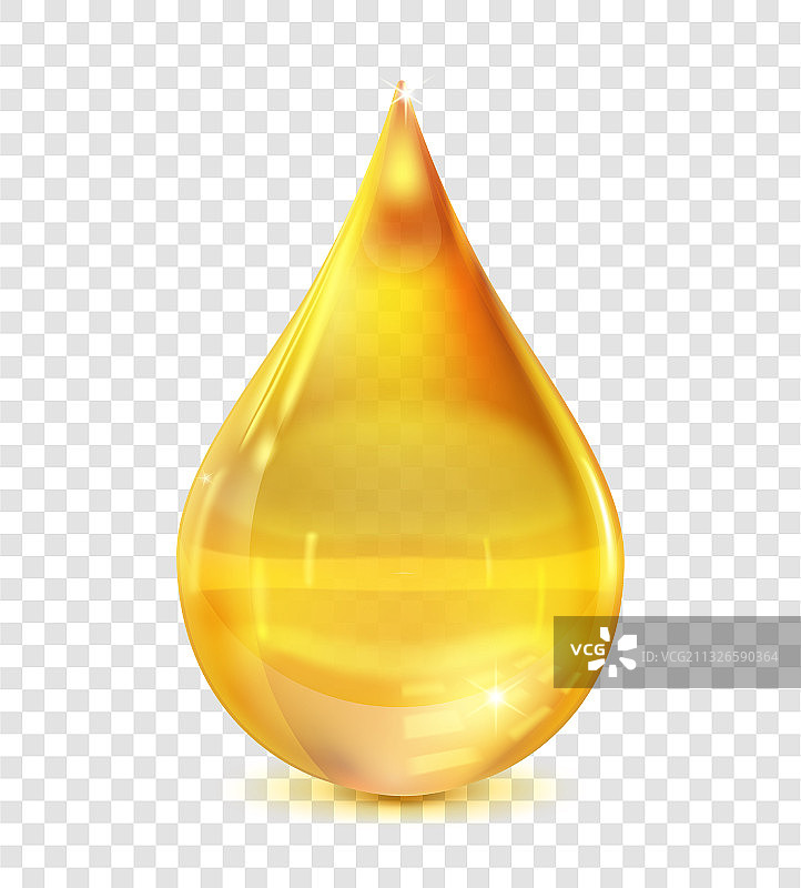 逼真的3D细节光泽油滴图片素材