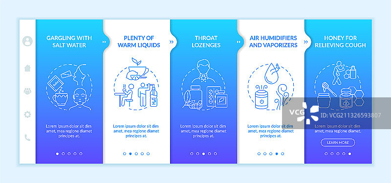 咽喉炎症治疗引导模板图片素材