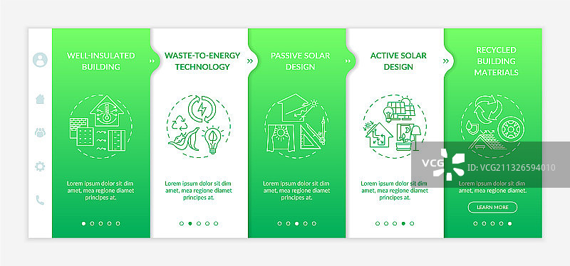 可持续建筑引导模板图片素材