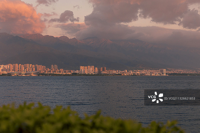 苍山晨曦图片素材