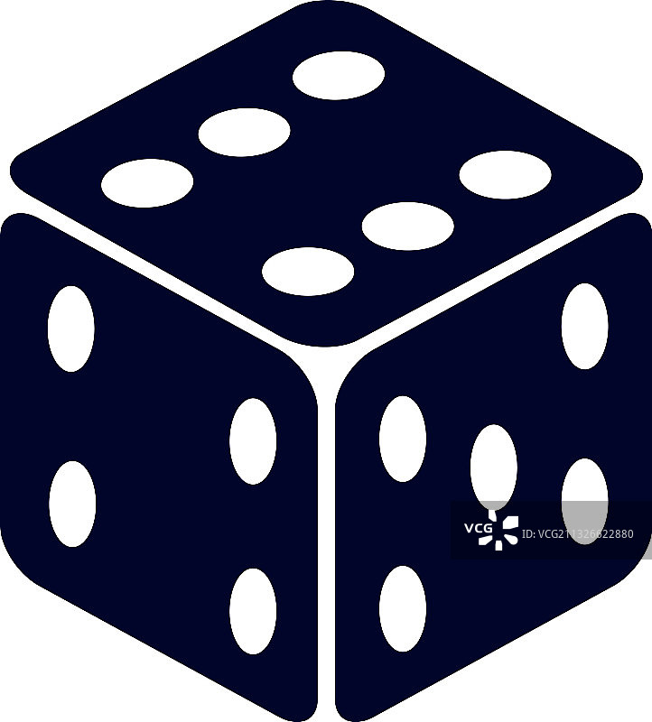 创意赌博设计骰子图标Logo模板图片素材