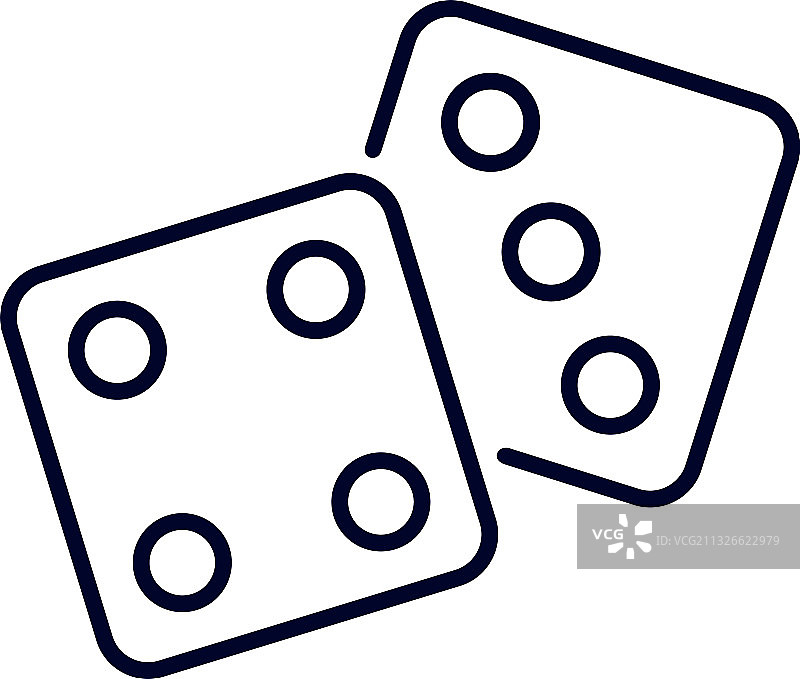 创意赌博设计骰子图标Logo模板图片素材