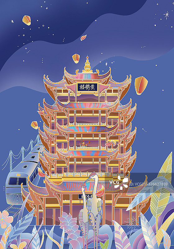 黄鹤楼图片素材