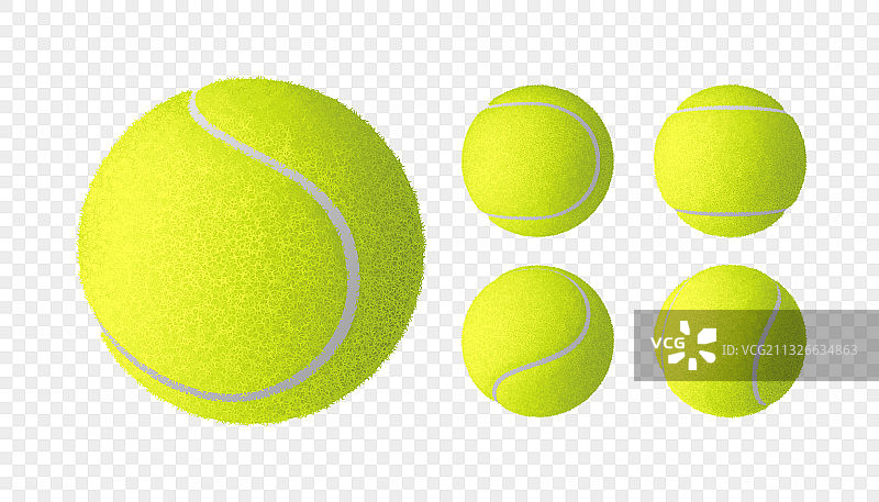 逼真网球 isolated图片素材
