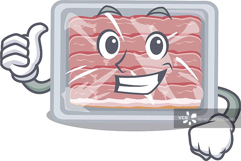 卡通冰熏培根设计图片素材