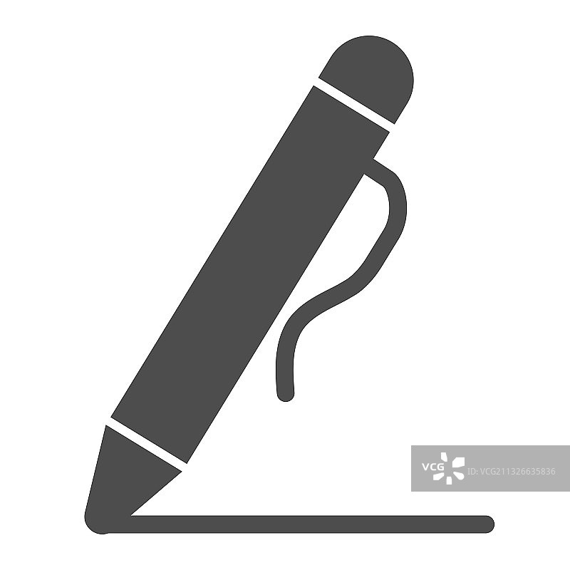 钢笔实体图标学校概念画线图片素材