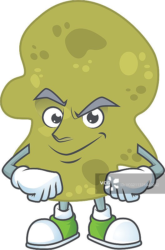 疣微菌卡通角色设计图片素材