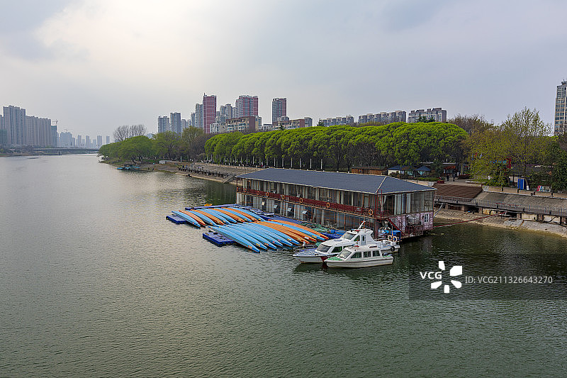 河南省漯河市沙澧河风景区城市户外风光图片素材