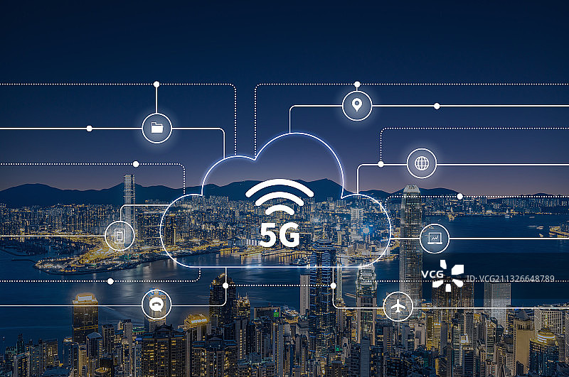 深圳5G科技网络城市建筑图片素材