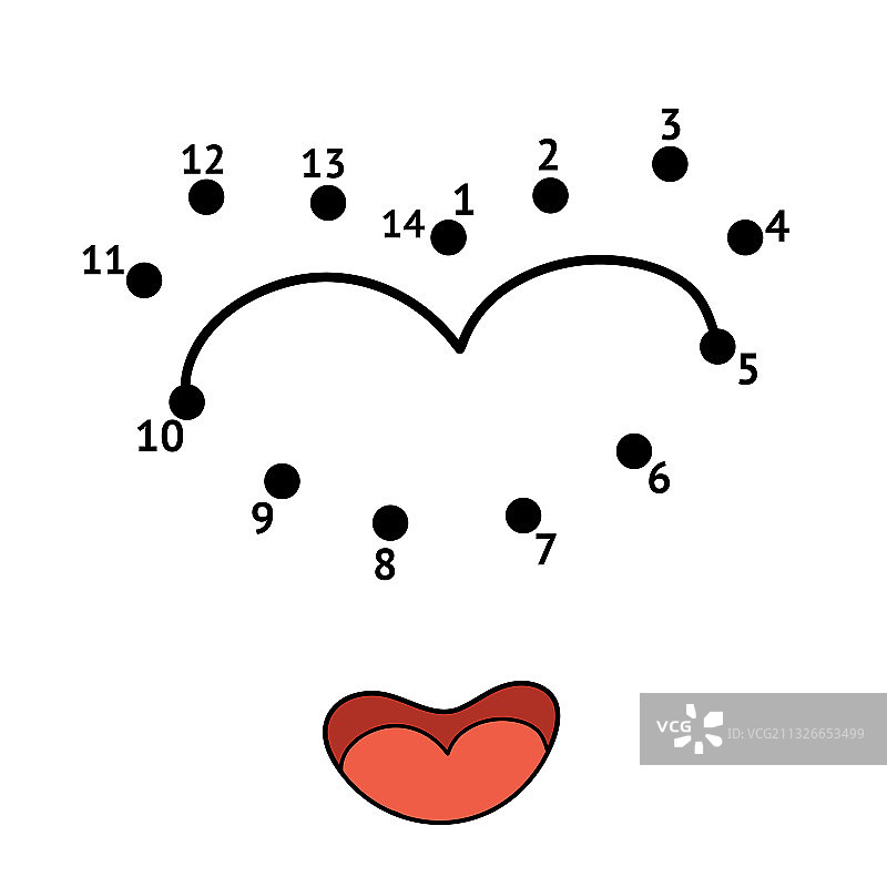 儿童点对点连接游戏图片素材