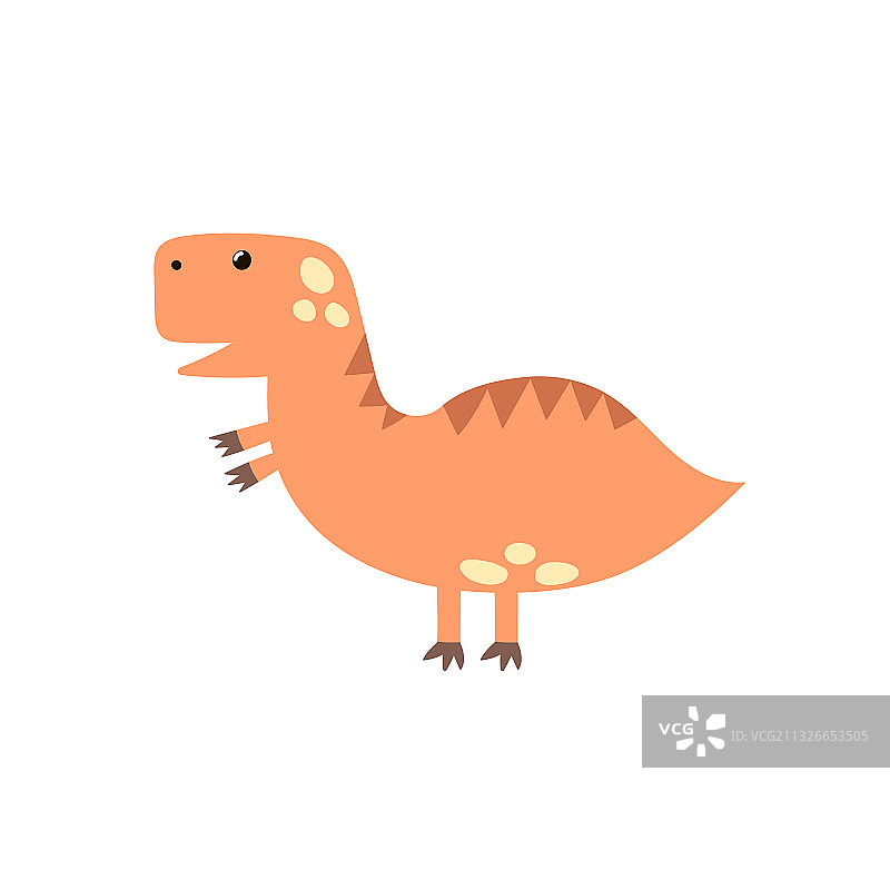 卡通风格的可爱霸王龙图片素材