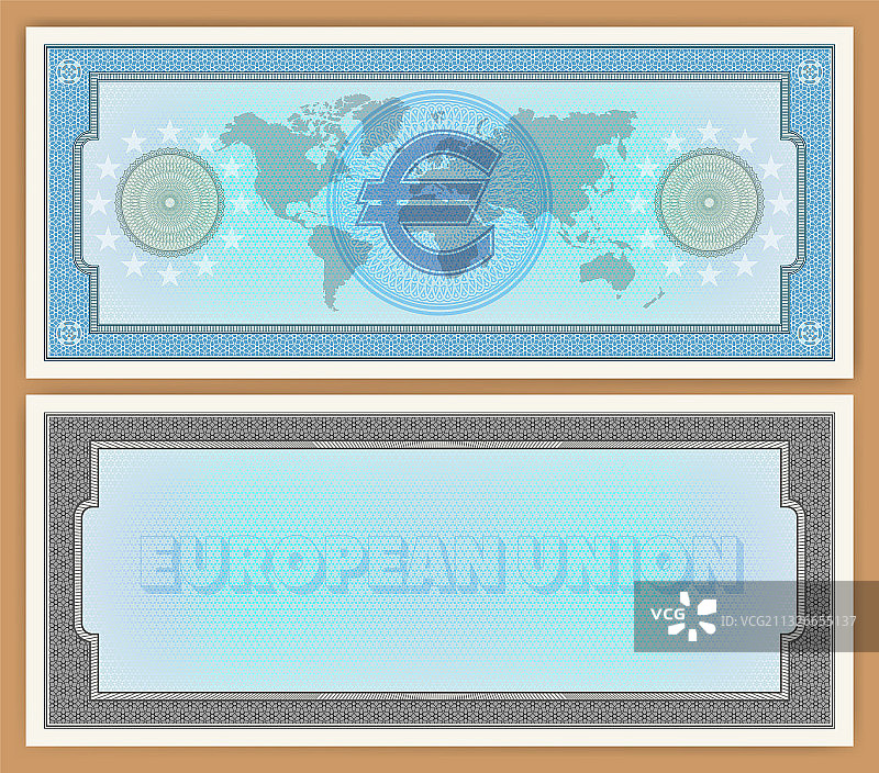 纸质支票或钞票样本图片素材