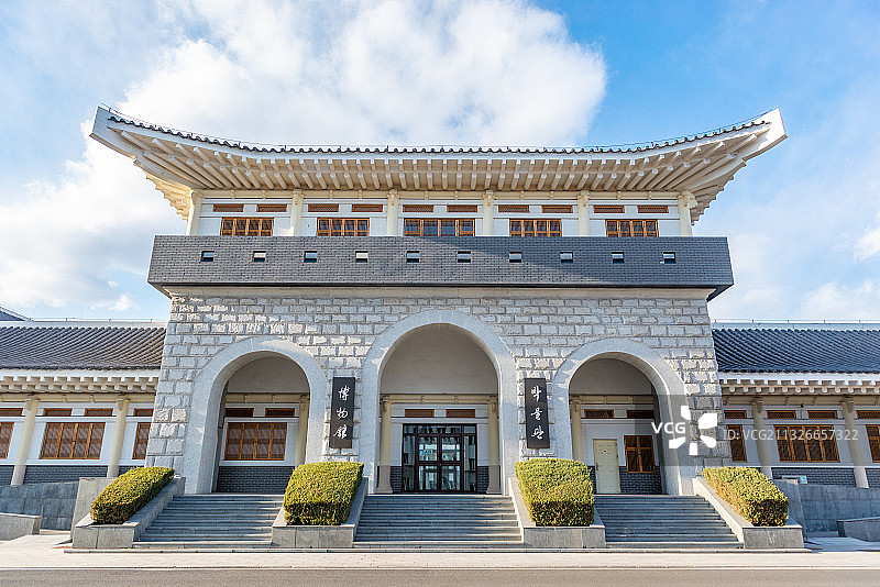 吉林延吉市 城市风光 延吉大学 大学城图片素材