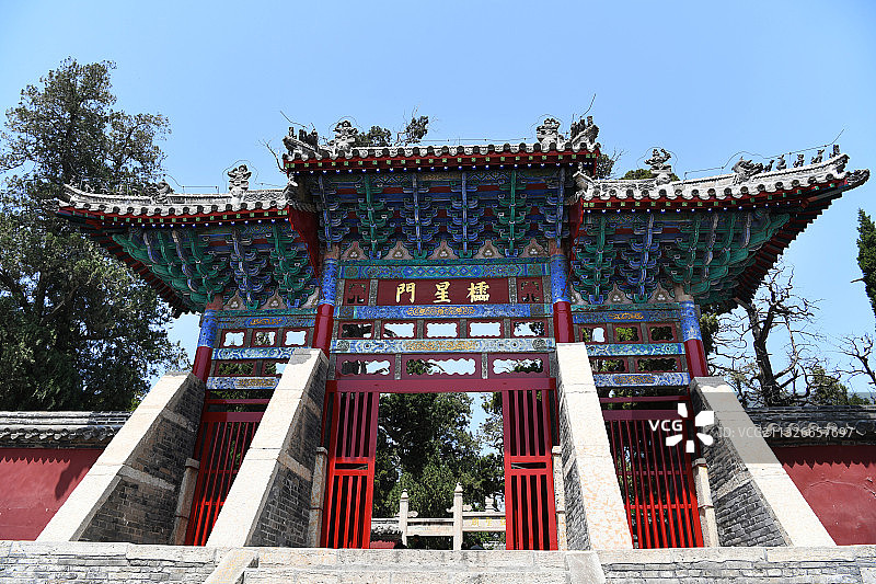 山东济宁邹城市孟庙棂星门图片素材