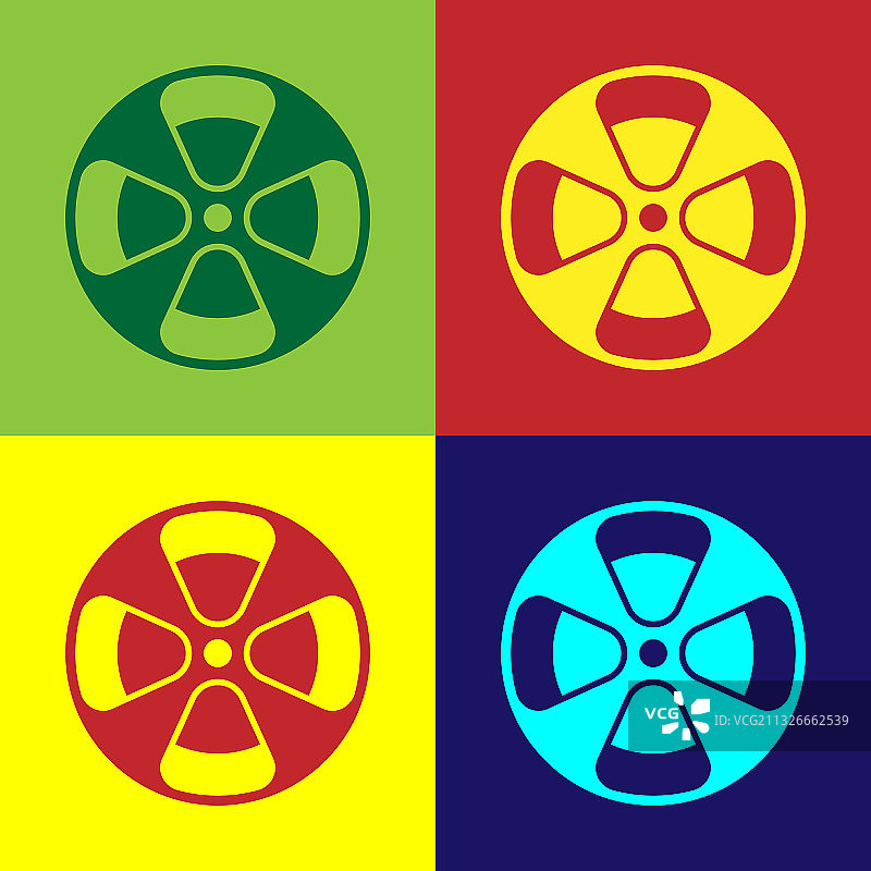 波普艺术电影胶片图标图片素材