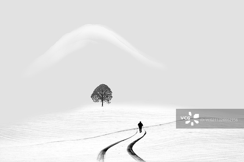 黑白极简图片素材