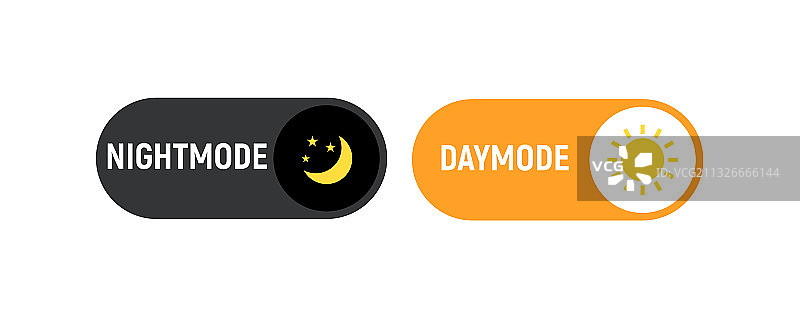 日夜模式切换UI按钮图片素材