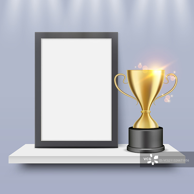 金色空白证书文凭框架图片素材