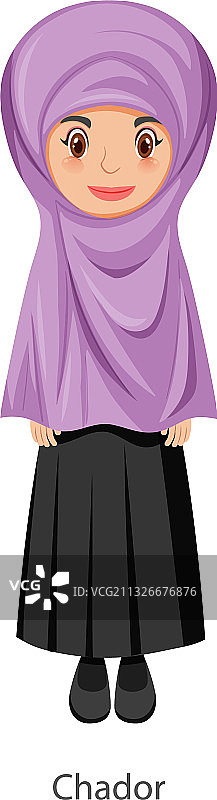 戴伊斯兰传统面纱的女人图片素材