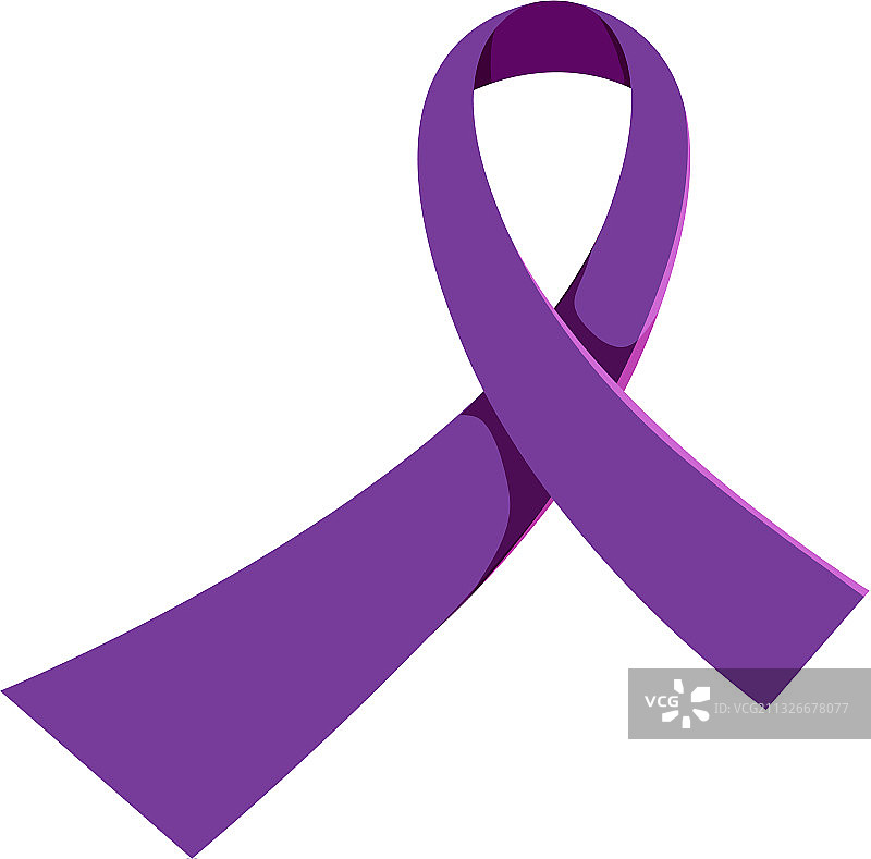 紫色丝带代表胰腺癌意识图片素材