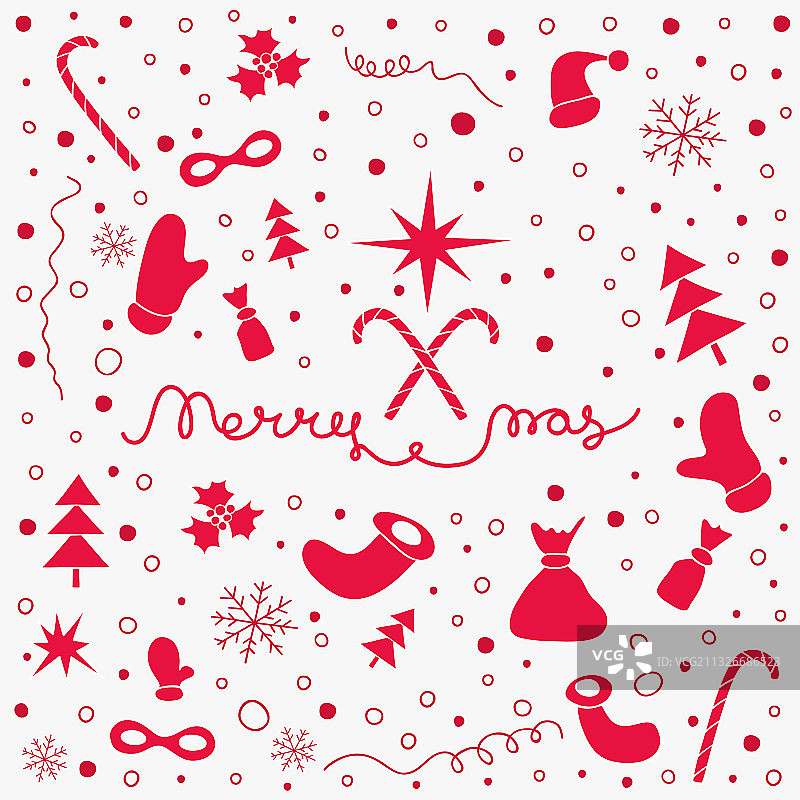 圣诞节背景与圣诞物品图片素材