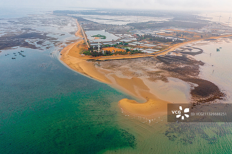 中国大陆南极村南海北部湾合水线图片素材