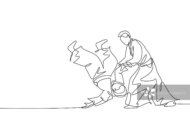 两个精力充沛的年轻男人简笔画图片素材