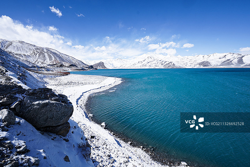 新疆白沙湖图片素材