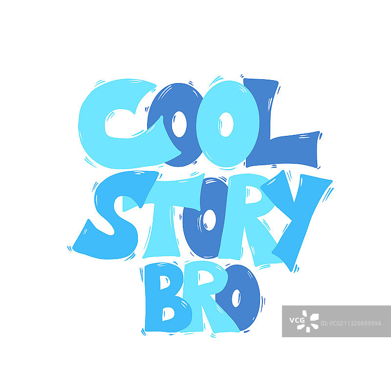 手绘文字：酷故事图片素材