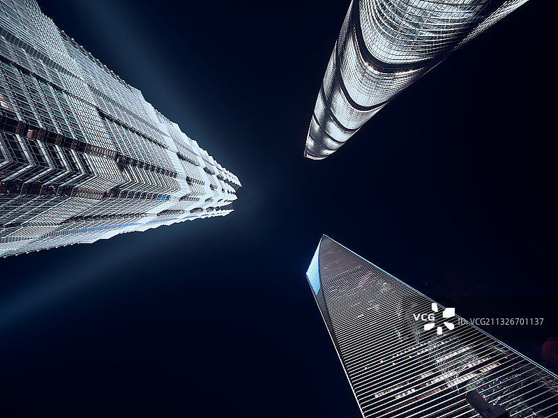 陆家嘴金融城 上海三件套图片素材