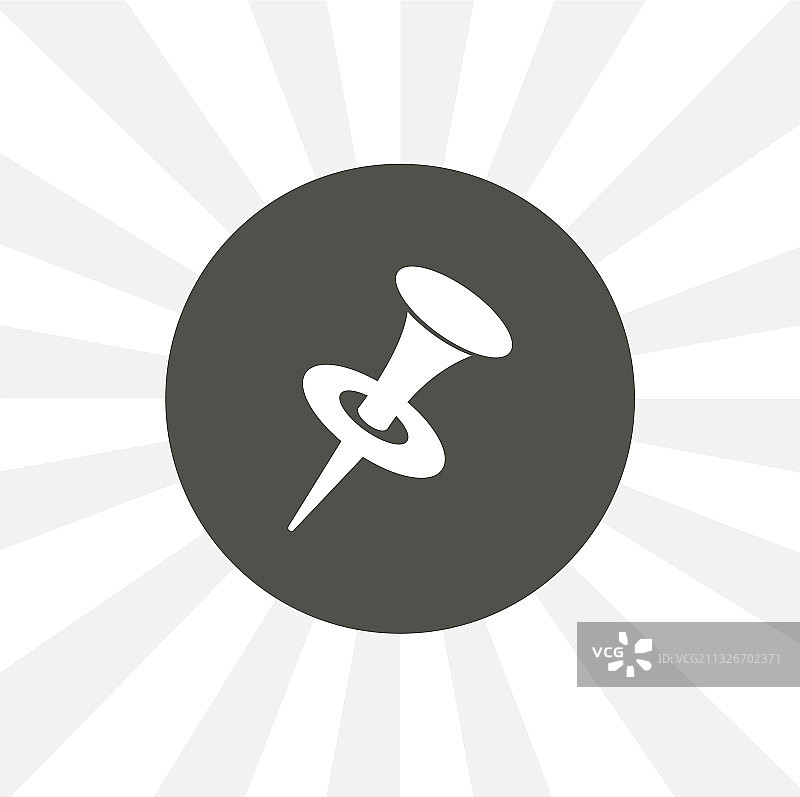 图钉独立图标，按钮图标教育图片素材