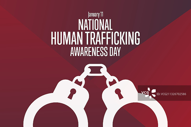 国家打击人口贩运宣传日一月图片素材