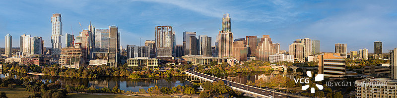 德克萨斯州奥斯汀天际线图片素材