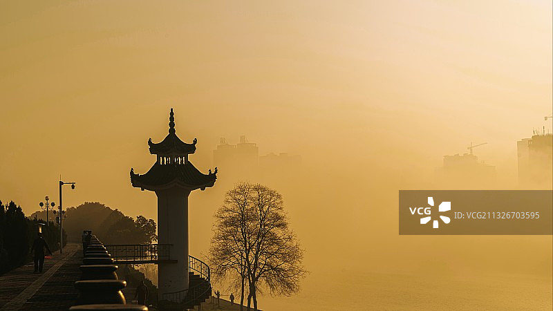 《资江北堤》图片素材