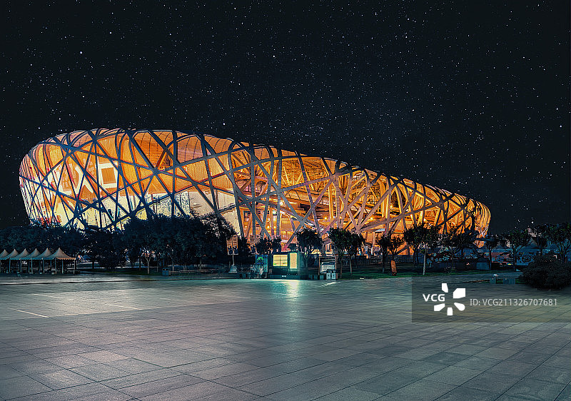 北京鸟巢图片素材