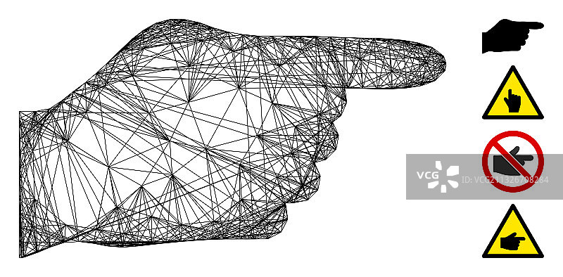 手指网格图片素材