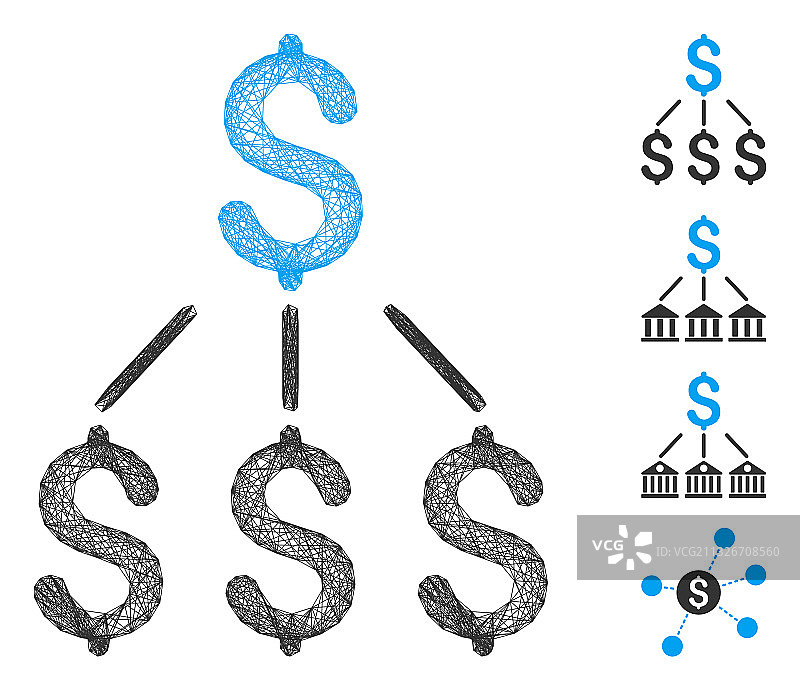 金融结构网格图案图片素材