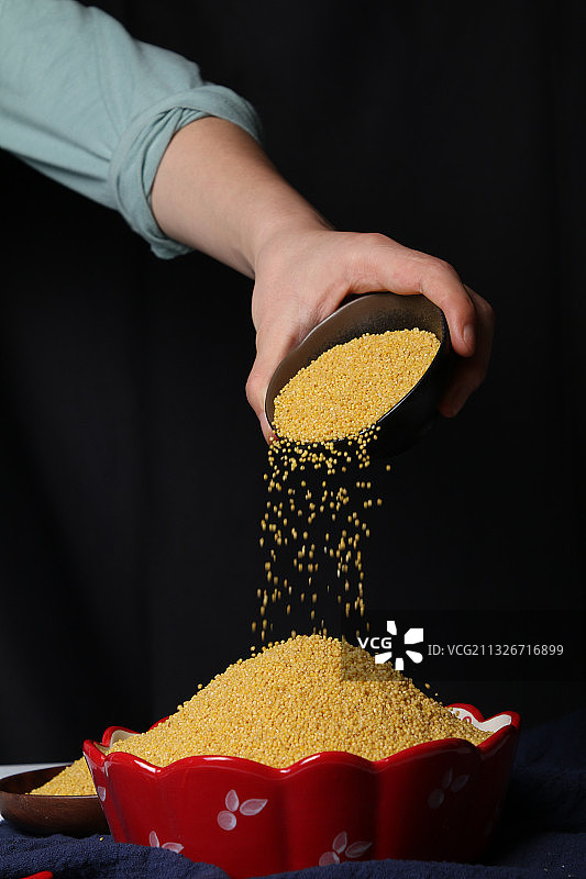 山西黄小米特产小米图片素材