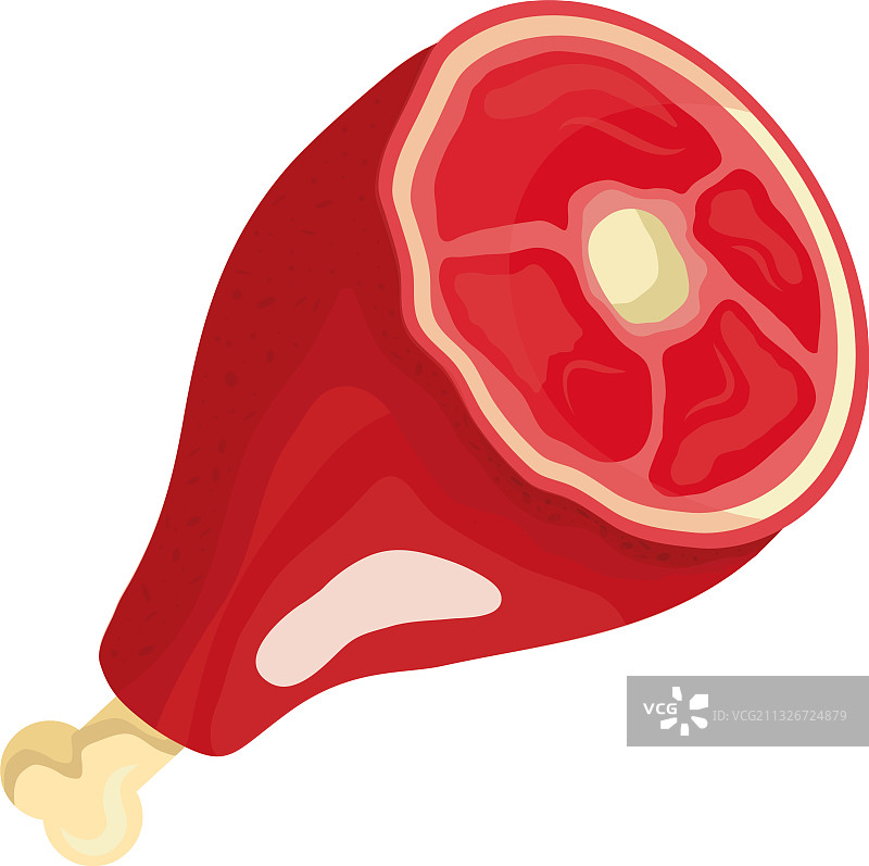 美味的新鲜帕尔玛火腿肉制品图片素材