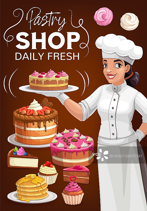 糕点店海报图片素材