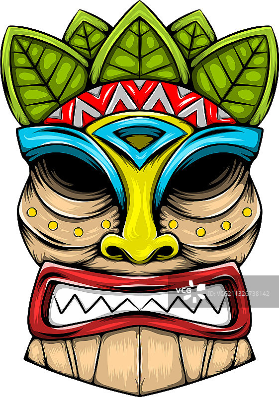 传统提基岛面具图片素材