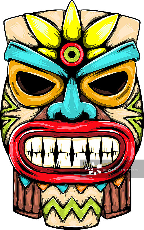 来自小型提基岛的雕像图片素材